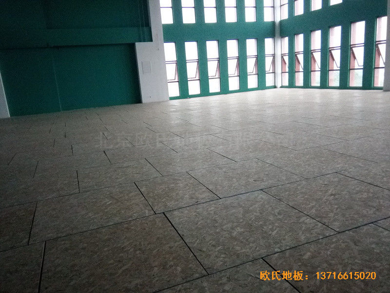 江蘇南京漢風(fēng)公司籃球館運動木地板鋪設(shè)案例3