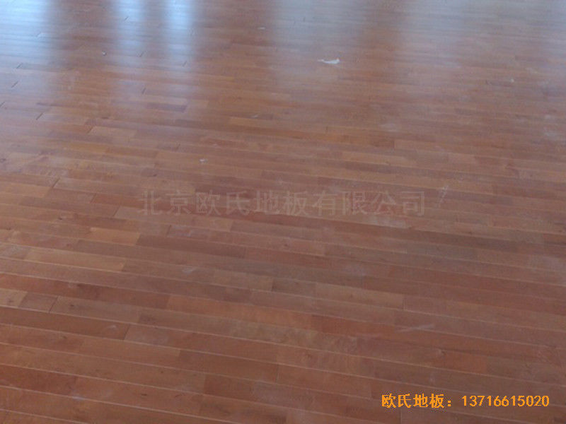 甘肅天水清水縣農業學院籃球館體育地板施工案例4