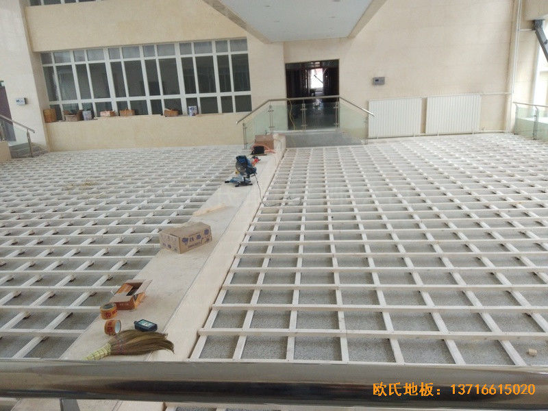 青海海宴路77號地質科大樓運動場所運動木地板鋪裝案例1