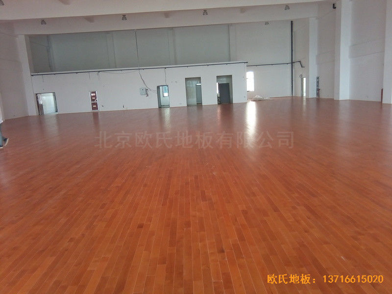 南京浦口區復興小學運動館運動地板施工案例0