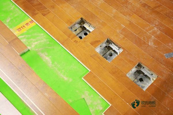 室內籃球場木地板隔振3